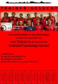 Flyer Trainersuche 2. Herren